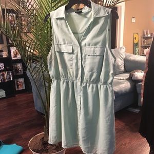 Rue21 Light Green Sleeveless Mini Dress